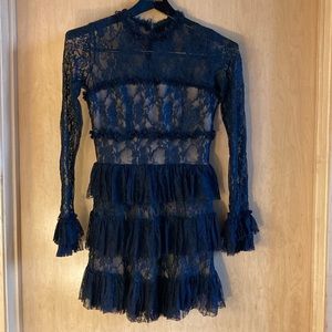 Bailey 44 size 8 Navy Blue Lace Dress
